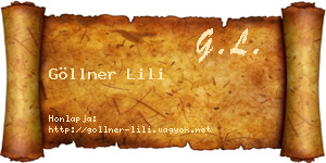 Göllner Lili névjegykártya